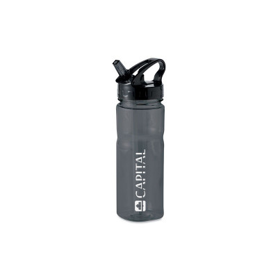 Plastic water bottle grey